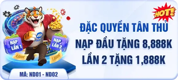 F8bef Đặc quyền tân thủ nạp đầu tặng 8.888k
